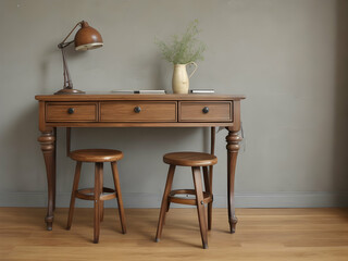 table and chair,Ai generated 