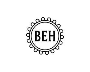 BEH Logo design vector template. BEH logo design.