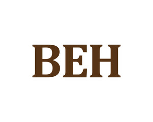 BEH Logo design vector template. BEH logo design.