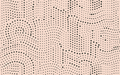 Minimalist seamless pattern with black tiny ink dots and spots