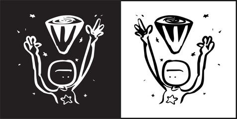  IIlustration Vector graphics of Tombats icon