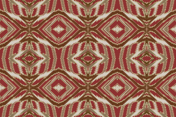 Ethnic motif baroque flower damask pattern. Damask pattern. Ikat geometric folklore ornament. Tribal ethnic vector texture. Seamless striped