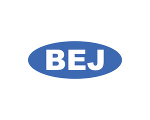 BEJ logo design vector template. BEJ logo design.