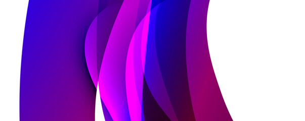 Colorful curve design concept. Vector Illustration For Wallpaper, Banner, Background, Card, Book Illustration, landing page