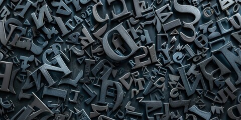 typography and alphabet background