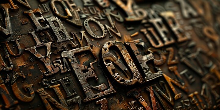 typography and alphabet background