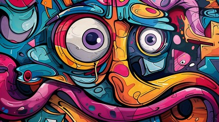 Obraz premium graffiti background