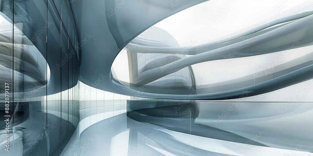Canvas Prints glass minmalistic architectural forms