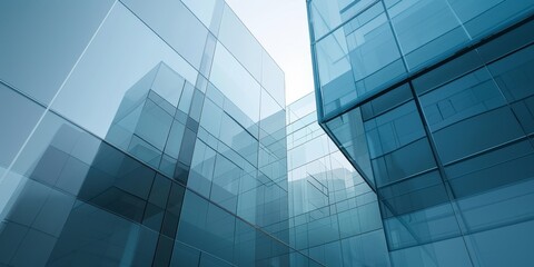 glass minmalistic architectural forms