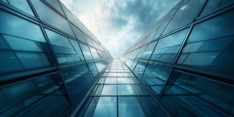 Fototapeta premium glass minmalistic architectural forms
