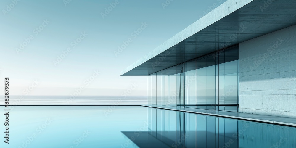 Canvas Prints glass minmalistic architectural forms