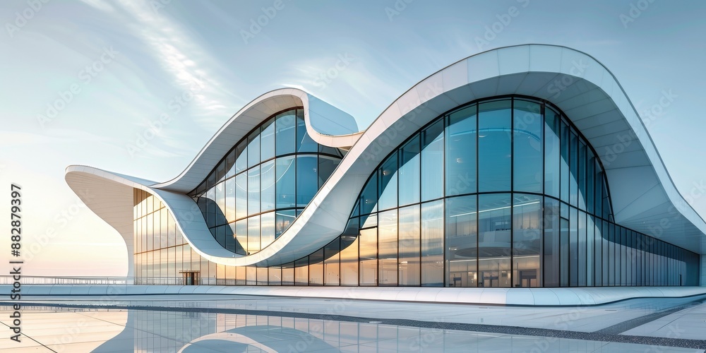 Canvas Prints glass minmalistic architectural forms