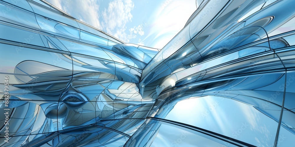 Canvas Prints glass minmalistic architectural forms