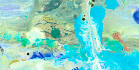 Naklejka premium Luminous Flow: Exploring the Magic of Liquid Art in Oil Paint 
