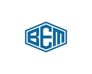 BEM logo design vector template. BEM logo design.