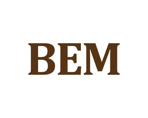 BEM logo design vector template. BEM logo design.