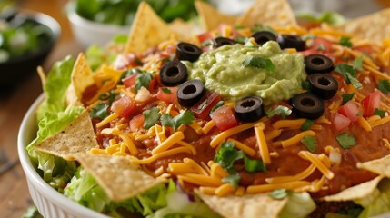 a bowl of olive salad