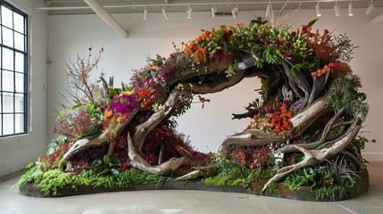 Biophilia and biophilic art installations celebrating nature's beauty
