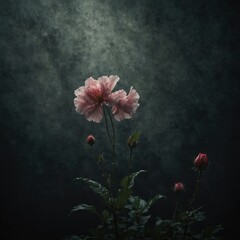 Aesthetic pink flower 