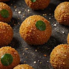 Indian traditional motichur laddu 