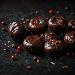 chocolate balls with sweetness