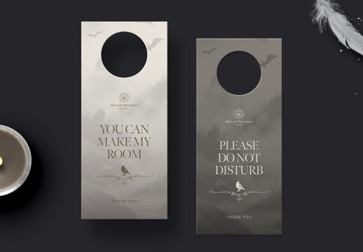 Halloween Door Hanger Template