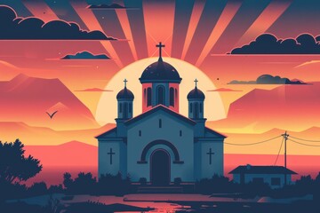 Fototapeta premium Christianity faith concept, rich traditions, icons, and spiritual depth.