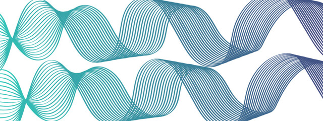 Abstract vector background with smooth color wave. Design element for technology, science, modern concept. Digital future technology concept. Abstract white paper wave background and abstract gradient