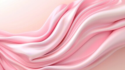 A pink fabric with a wave pattern