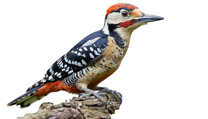 woodpecker isolated on white