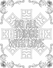 Printable mandala coloring page for kids and adults with inspirational quote for self talk and self improvement. it helps to succeed and struggle against life to enjoy the tough journey
