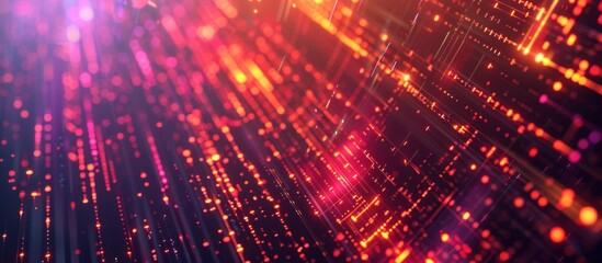 Abstract Red and Orange Light Streaks