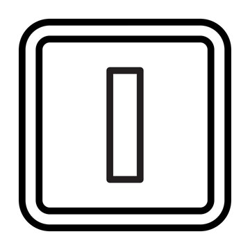 l Small Alphabet Vector Line Icon Design
