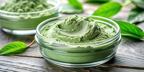 Close up of green cosmetic clay texture for face and body mask, cosmetics, green, clay, texture, skincare, beauty