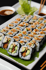 sushi with salmon
