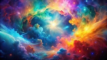 Colorful abstract background with cosmic colors , universe, colorful, abstract, background, vibrant, celestial, cosmic, space