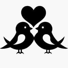 two birds on a branch