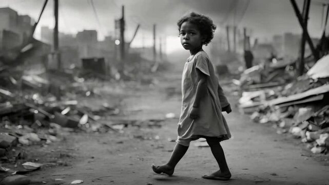 The power of photography to evoke empathy, showcasing images of struggle, resilience, and the human condition - Powered by Adobe