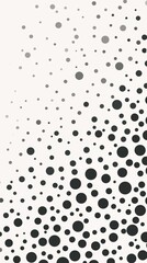 A pattern of black and white dots on a white background.