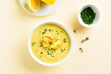Cauliflower cheese soup