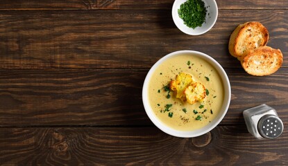 Cauliflower cheese soup