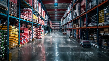 Specialized Cold Storage Warehouse for Perishable Goods Logistics and Distribution