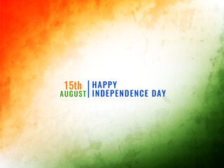 Indian flag theme tricolor background for 15th august Independence day