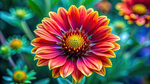 Close-up of vibrant Arnika flower in full bloom, Arnika, flower, bloom, vibrant, Close-up, nature, botanical, petal, yellow