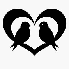 two birds on a branch