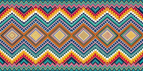 Chevron tribal pattern with vibrant geometric designs, tribal, chevron, pattern, geometric, ethnic, traditional