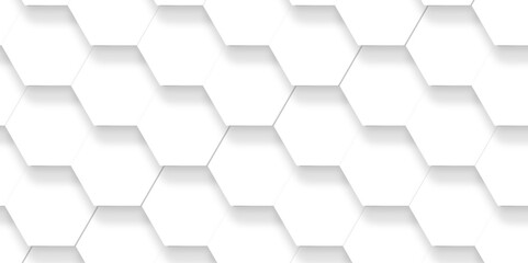 White hexagon texture background. Background with hexagons abstract paper texture and futuristic business. Digital hexagon technology science. Honeycomb pattern.	
