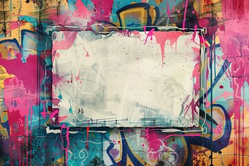 Graffiti style invitation template