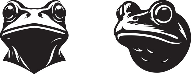 Frog Head Silhouette