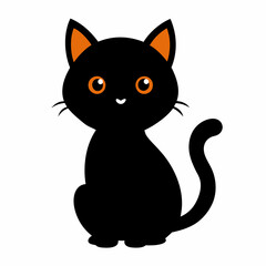 black cat cartoon